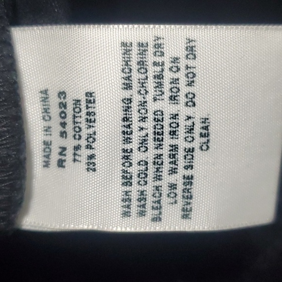 gap 1969 pants women's size 28R 28 size 6 black velour like zipper accents Wow - Picture 9 of 10